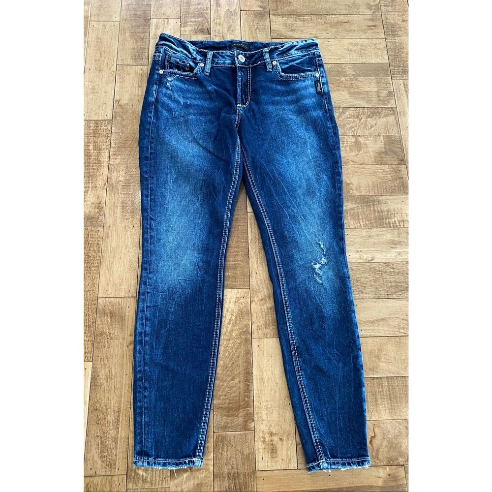 Silver Jeans Co Elyse Skinny Womens Jeans Sz 28/29